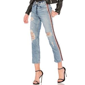 McGuire Denim Light Blue Distressed Cropped Jeans